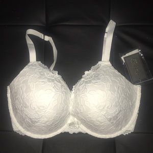 Fredericks of Hollywood white lace push up